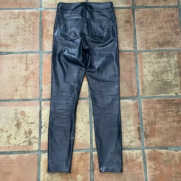 GAP Size 27 Long High Rise Universal Legging in Gunmetal Shimmer Sparkle - Picture 8 of 9